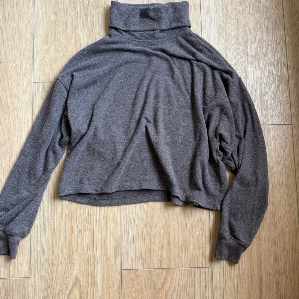 Cozy Gray Turtleneck Sweater